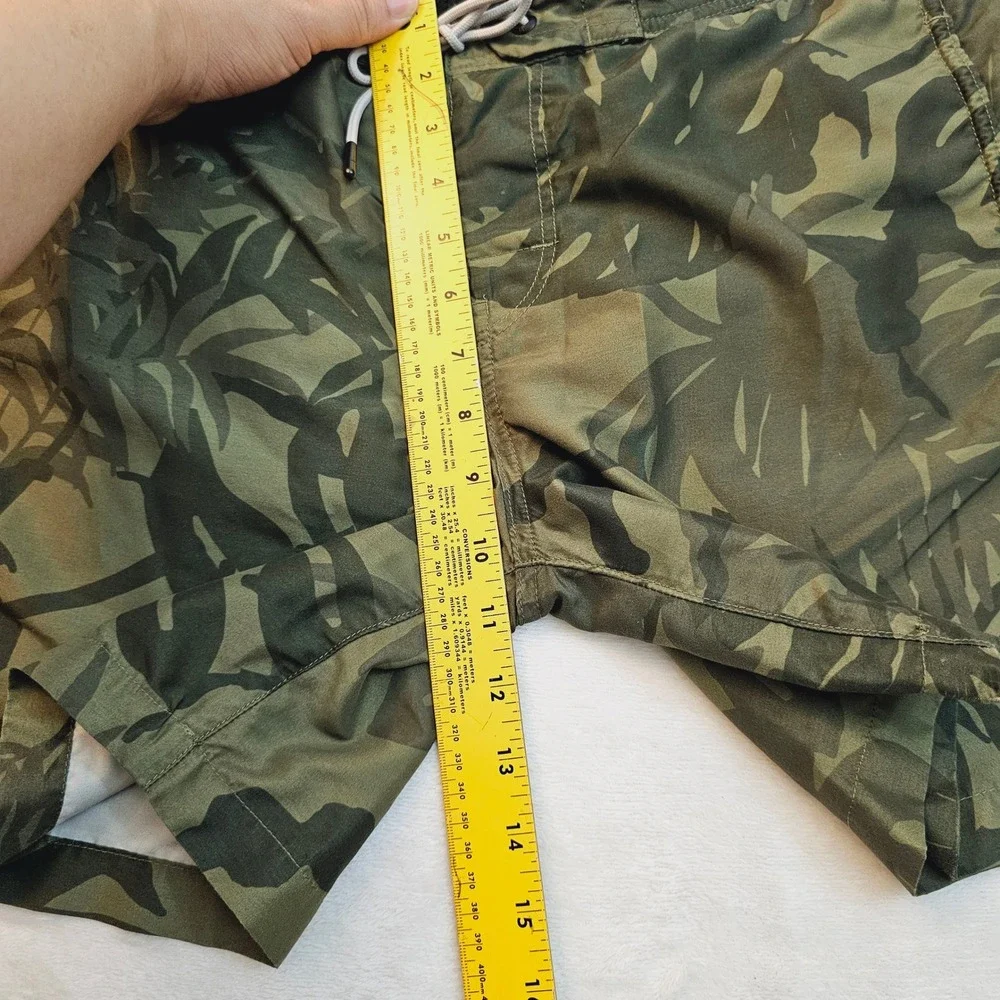 G-Star Raw Swim‎ Shorts Mens M Green Camo Dirik Cord Tropical Leaf Board Shorts